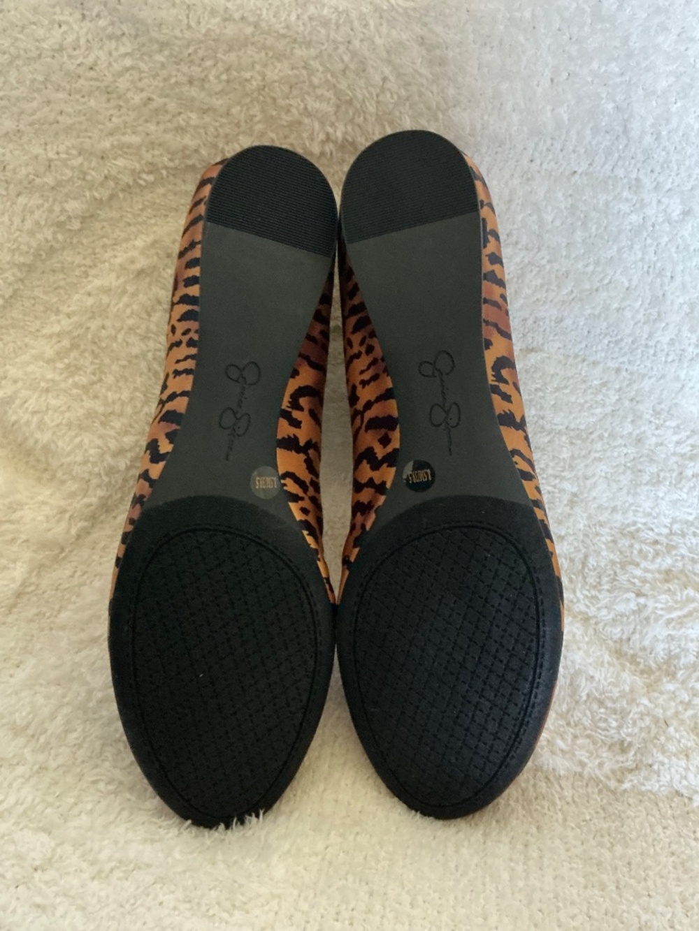 NIB Jessica Simpson Tiger Print Strappy ballet flat, size 8.5 - Picture 4 of 5